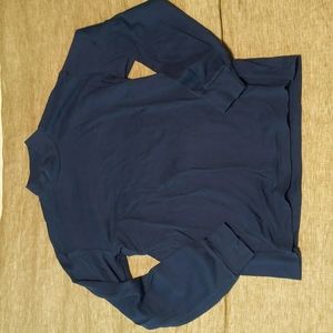 Blue uni qlo turtle neck